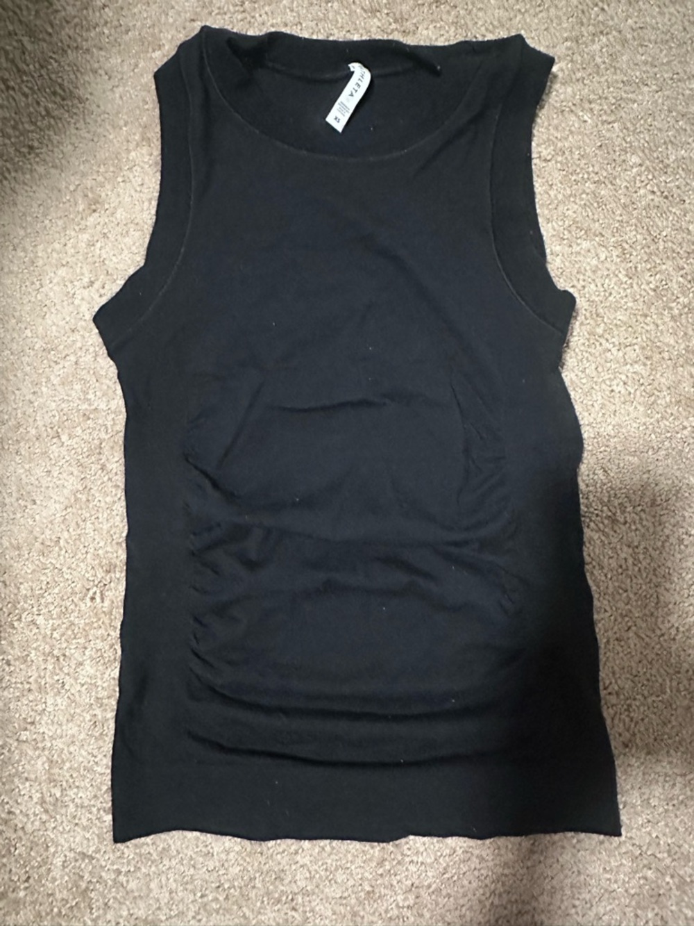 Athleta Black Sleeveless Stretch Tank XS